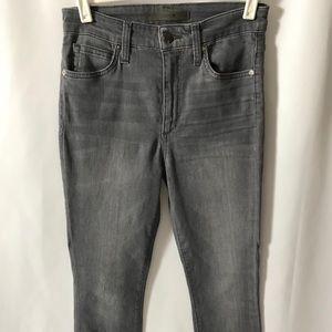 Joe's Grey wash high rise skinny jeans